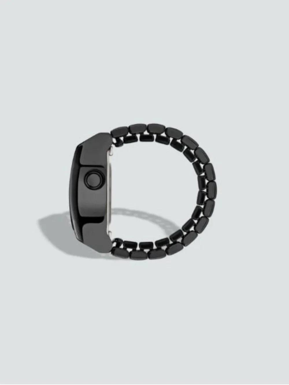 Black Adidas Originals digital two ring watch for finger